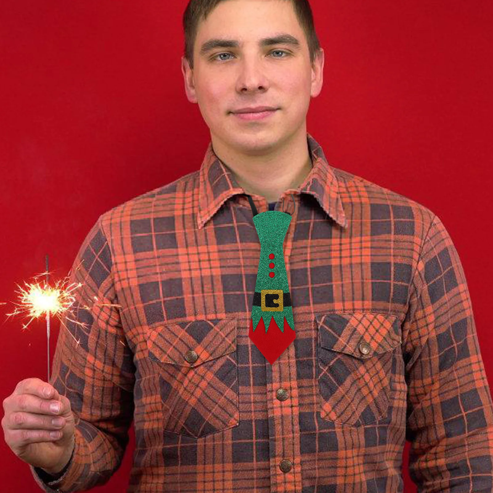 

2Pcs Felt Christmas Ties Cute Soft Holiday Party Neckties Funny Xmas Celebration Party Accessory Christmas Celebration Tie