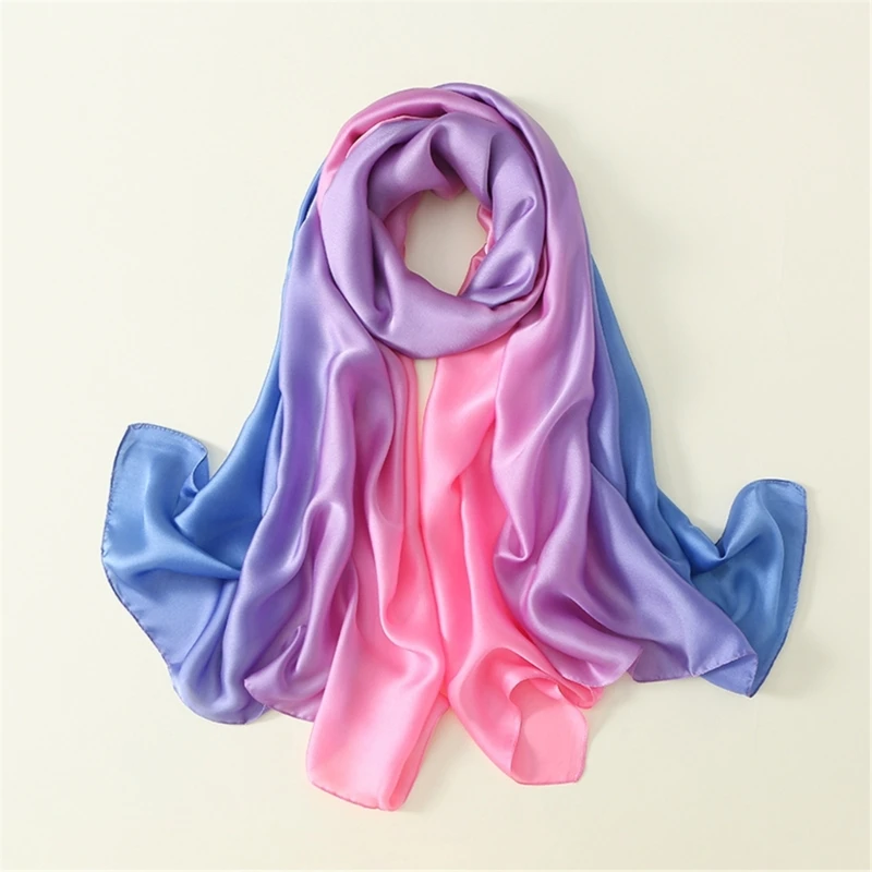 A2ES Multipurpose Scarf Shawl, Silk Feeling Wrap for Casual and Sports Activity