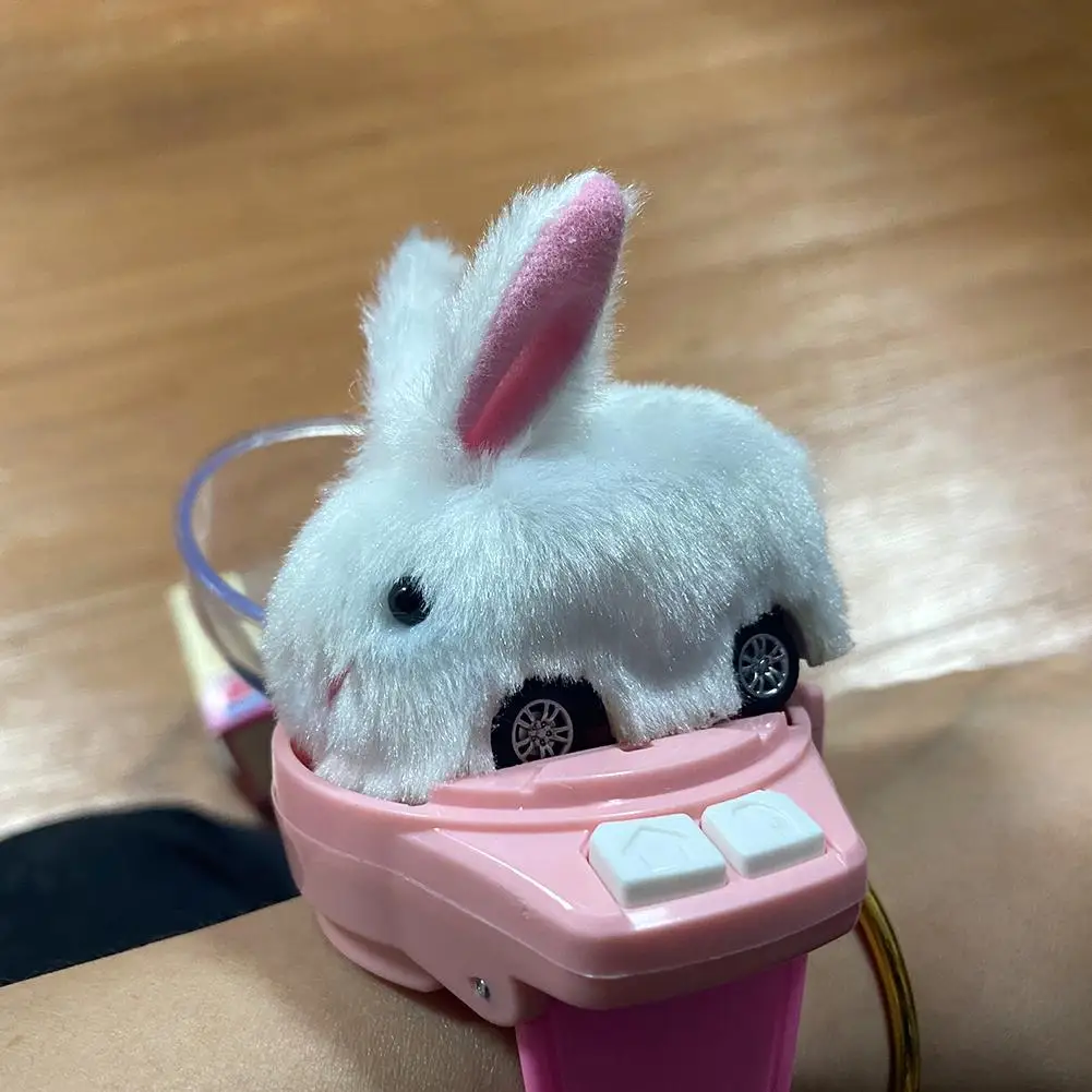 Mini Watch Control Car Cute Rabbit RC Car Accompany with Your Kids Gift for Boys Kids Remote Control Car Watch Mini RC Car H7D9