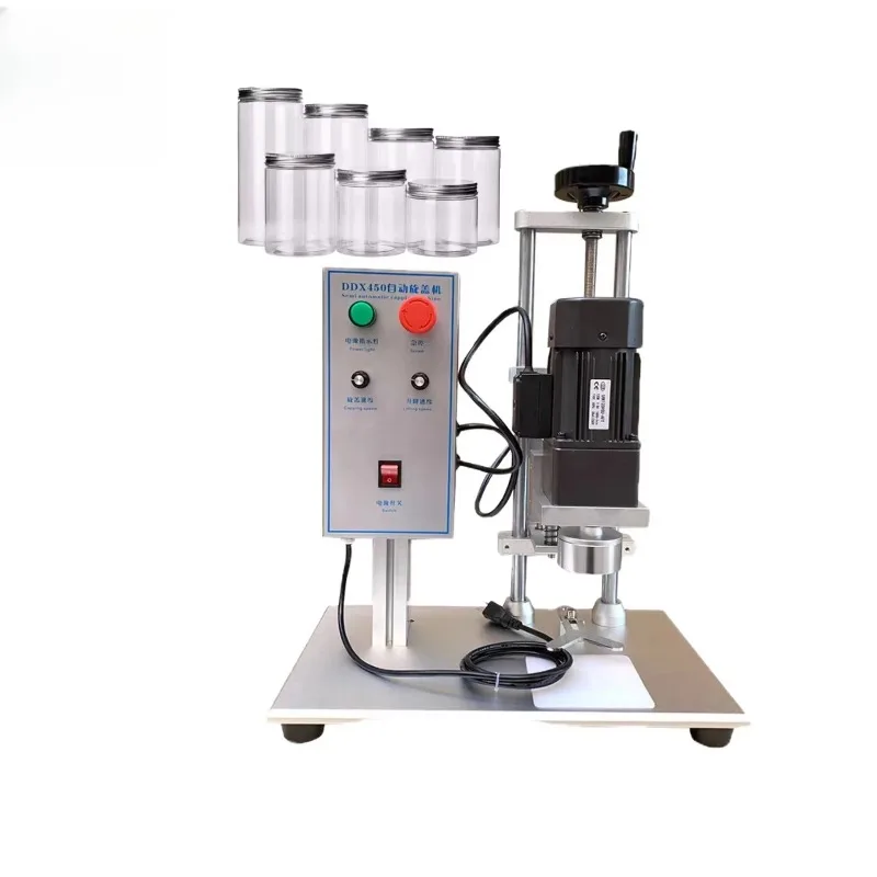 Semi Automatic Bench Top Plastic Bottle Screw Capping Machine DDX45 Automatic Bottle Capper