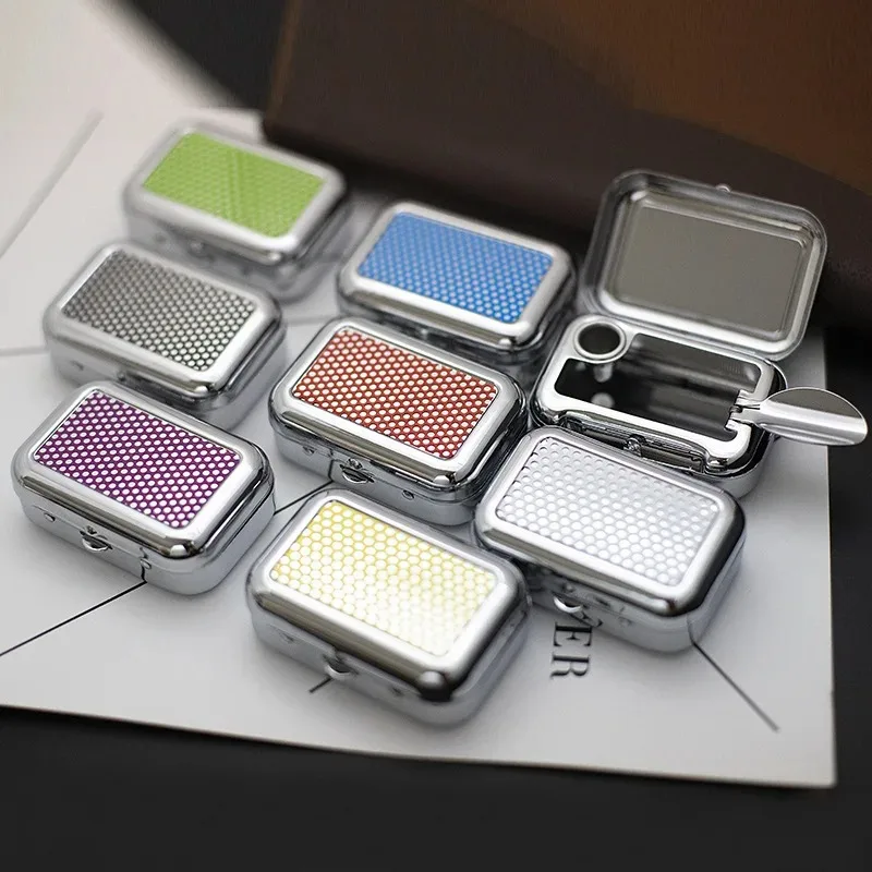 

Stainless Steel Square Pocket Ashtray Metal Ash Tray Pocket Ashtrays with Lids Portable Ashtray