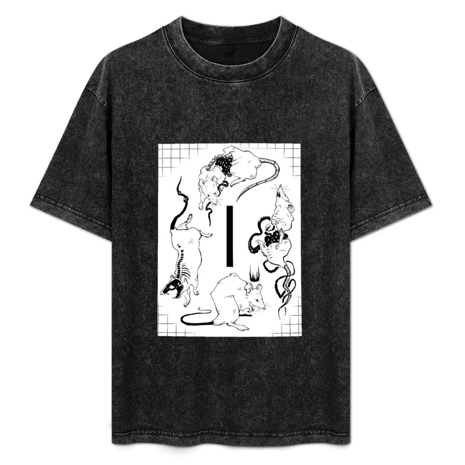 Rat King T-Shirt Casual Fashion Short Sleeve Cotton T-Shirt