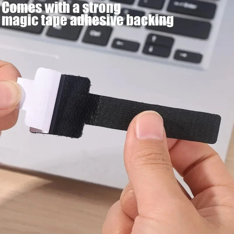 New 10pcs Reusable Cable Organizer Desk Wire Cable Tie Organizer Self Adhesive Cord Rope Holders Cord Protection Straps