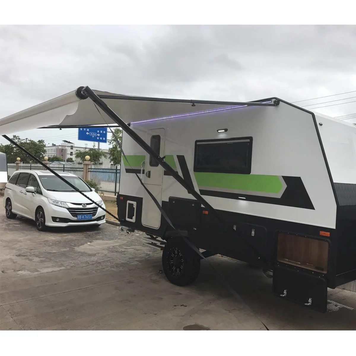 Aluminum Awning for Trailer Camper Caravan RV 8-21 Feet Waterproof UV Protection