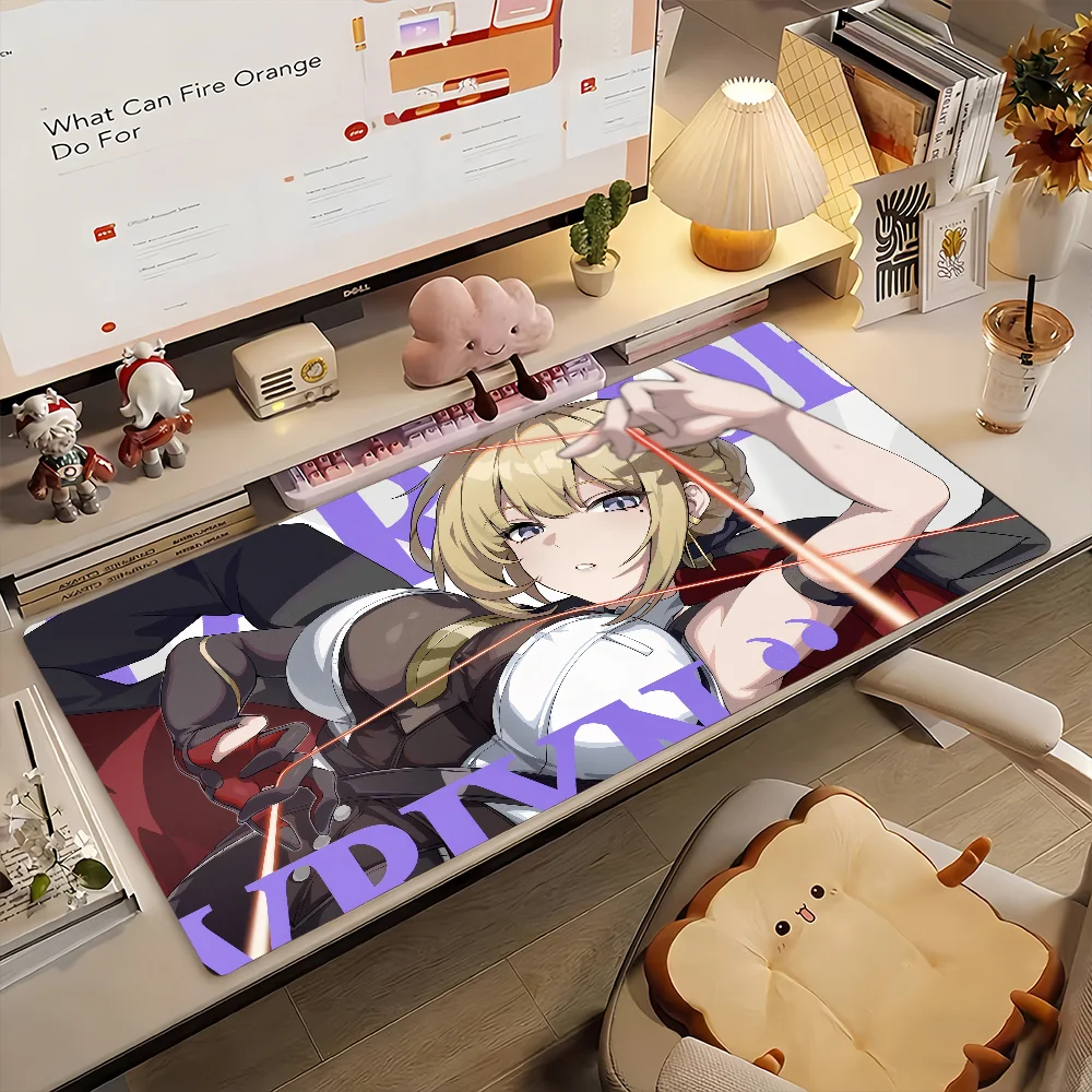 Game ZZZ Evelyn Mouse Pad Non-slip Rubber Gamer Balance Computer Mat Decoracion Deskmat Laptop Office Large