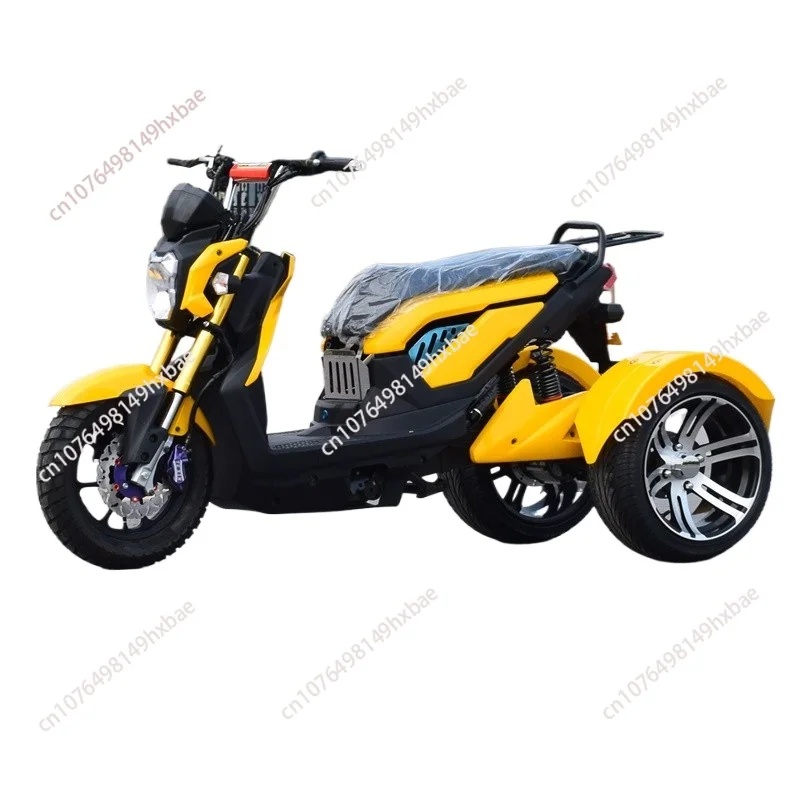 60v1000w Differential Motor 14-Inch Three-Wheel Electric Motorcycle Battery Car 72v20a 1500W