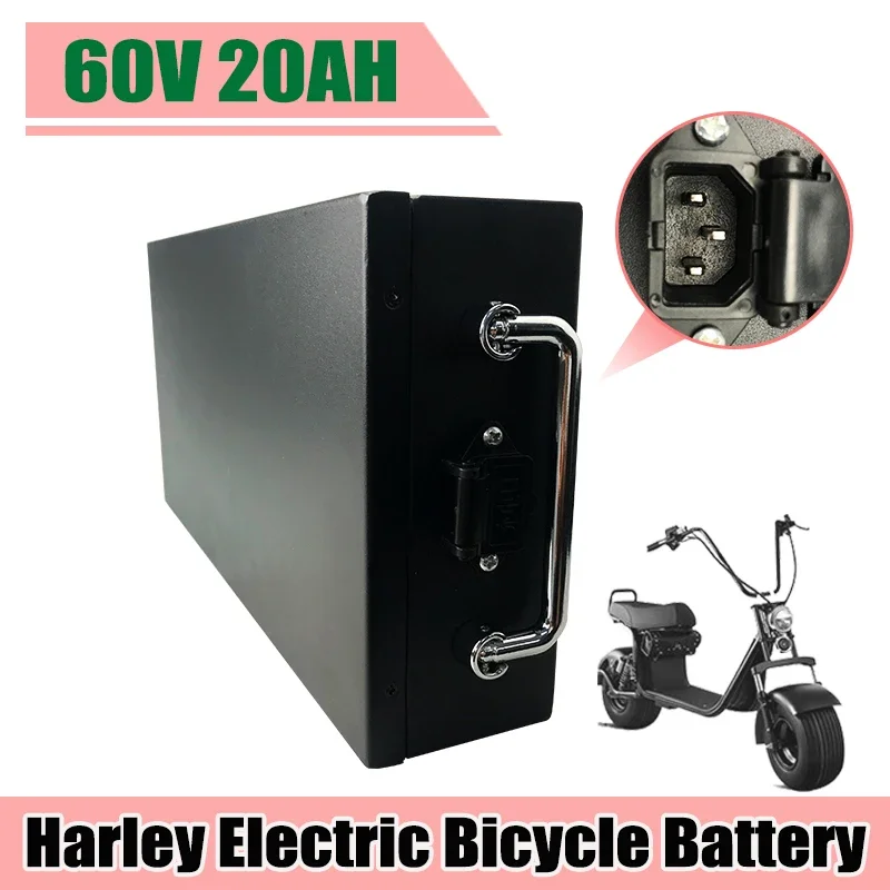 60V 20Ah High Capacity Waterproof Lithium Battery pack for Harley Two Wheeled Foldable Scooter Batteries