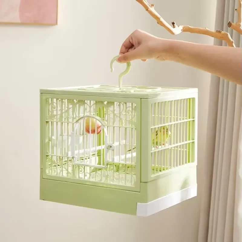 Customizable Medium Bird Cage Outdoor Observation Large Space Breathable Solid Bird Walking Tools Keeping Cage Pet Cage