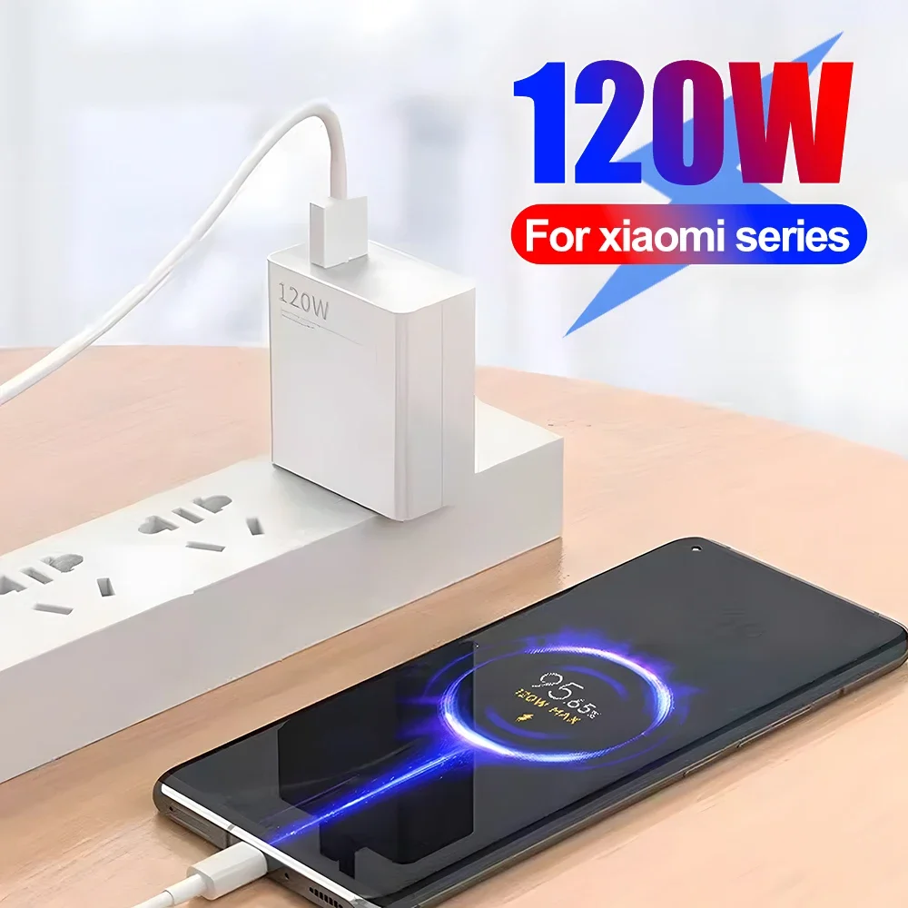 120W dla Xiaomi Szybkie ładowanie Ładowarka typu C UE US UK Ładowarki do telefonów komórkowych dla Xiaomi Redmi Note Huawei 10A Kabel USB typu C do