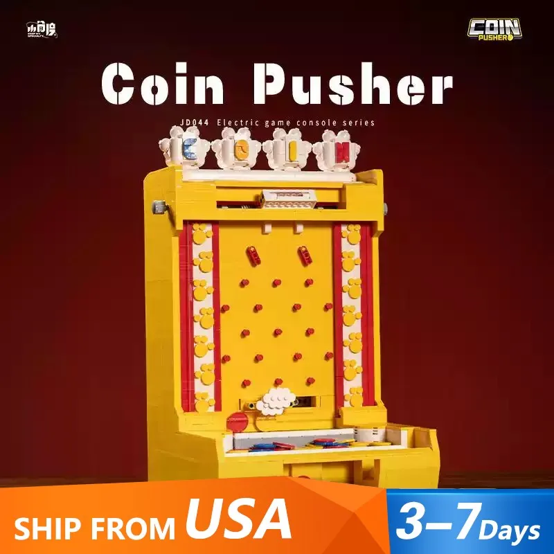 

2093 шт., электрическая игровая консоль, набор строительных блоков, сделай сам, сборка частиц, игровой зал, демонстрация, креативные игрушки, подарок