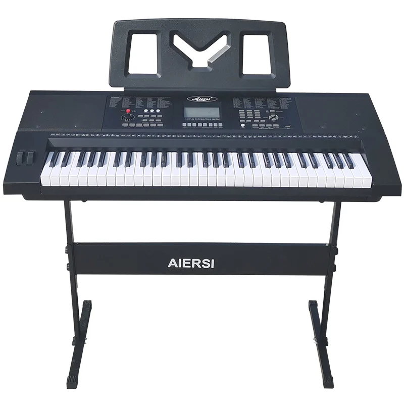 Brand 61 Keys Digital Piano Keyboard Musical Instruments With MAC Jack LCD Display Portable Electronic Organ For Church
