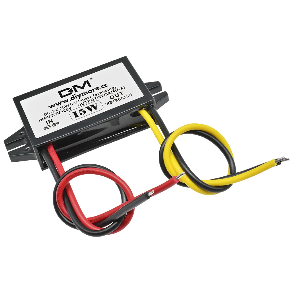 DC/DC-Abwärtswandler-Regler 12V auf 5V 3A 15W Auto-Monitor-Abwärts-Stromversorgungsmodul – Detail 6