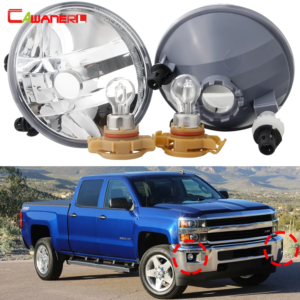 

2 шт. автомобильные галогенные противотуманные фары PSX24W дневного света 4300K для Chevy Chevrolet Silverado 1500 2500HD 3500HD 2015 2016 2017 2018 2019