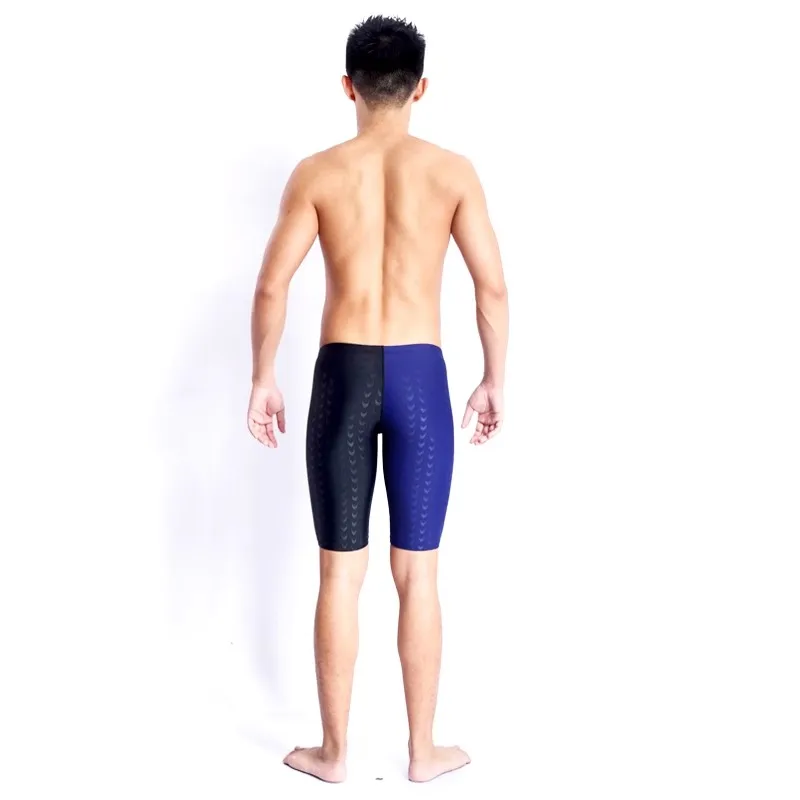 HXBY Professional Swimsuit Men Competition Swimwear Racing Training Male Jammer Swimsuit Quick Dry Men's Swimming Trunks