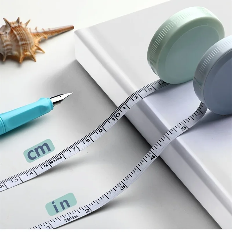 1pc Tape Measure Clothing Nordic Style Soft Ruler Measure Retractable Measurement Body Fabric Sewing Tailor Cloth Knitting Craft