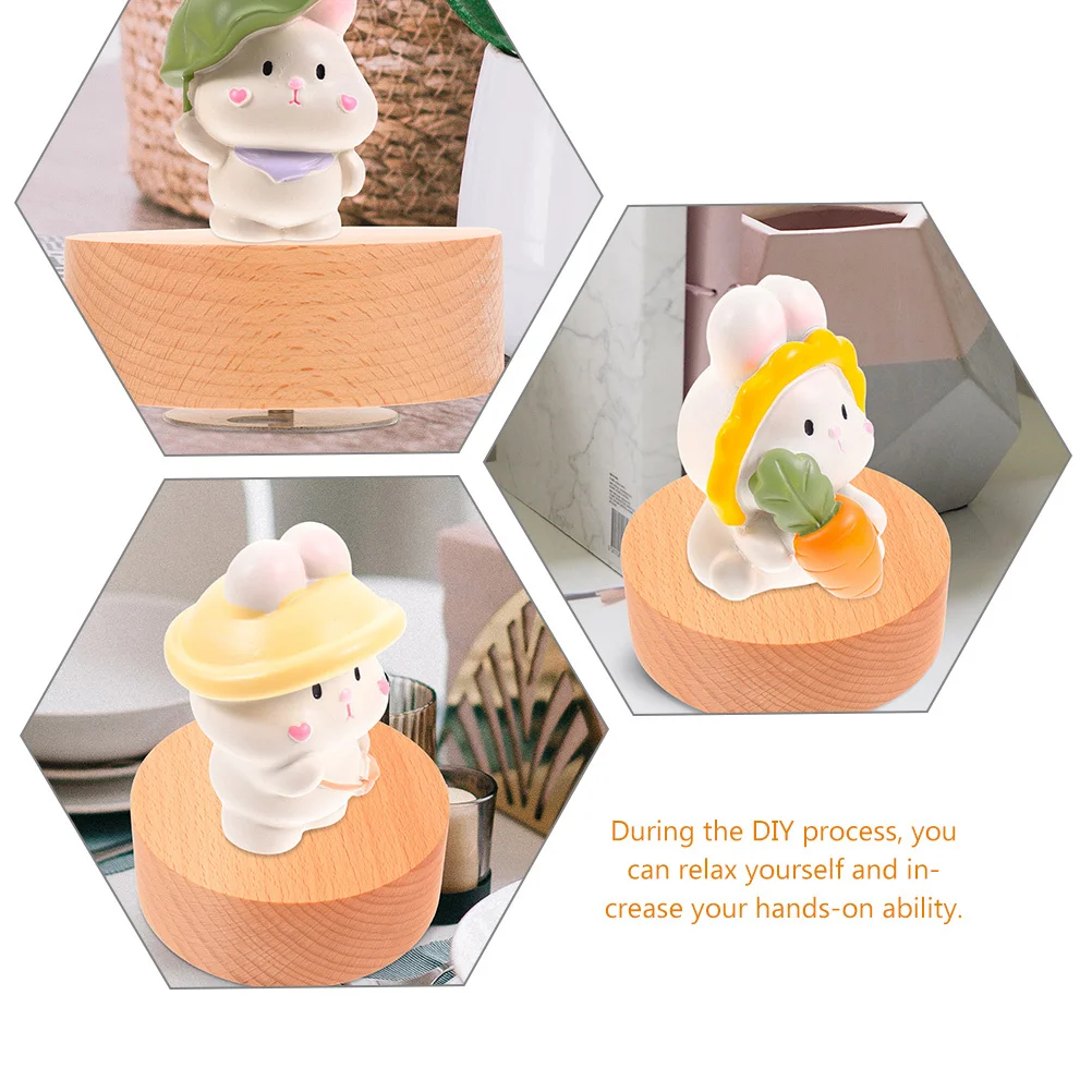 

Musical Box Base Round Rotatable Diy Craft Music Box Supplies Replacement Part Handmade Gift Decorative Ornament