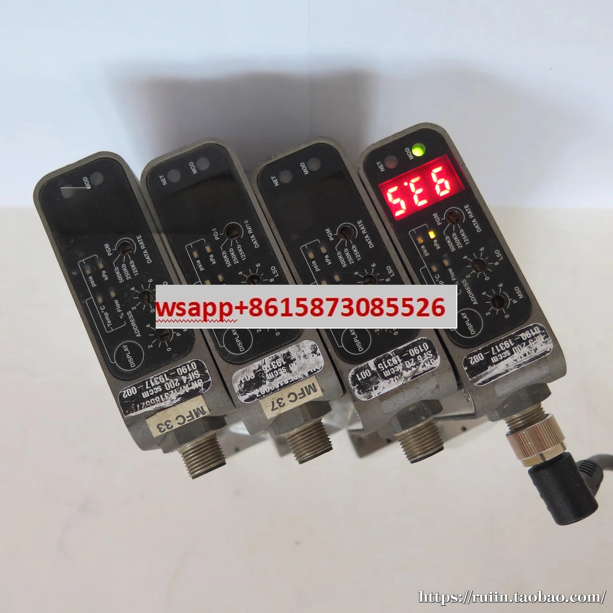 وحدة 125 الكرفس الغاز جهاز التحكم في التدفق الشامل مقياس التدفق التفاضلي الحراري IGS MFC النوع الحراري #1