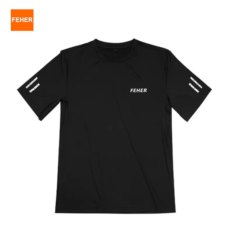 

FEHER Motorcycle shirt Man Summer Large Size Loose High Elastic Fabric Round Neck Shirt Suitable for Casual Sports T-shirts