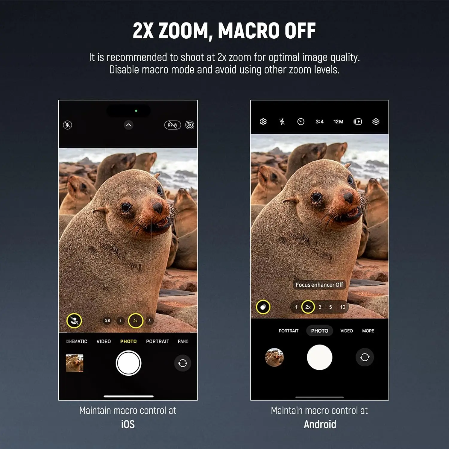 NEEWER 400mm Telephoto Phone Camera Lens with 17mm Threaded Lens Clip 70cm Minimal Macro Focus Distance For iPhone Samsung