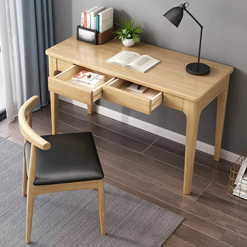 Solid wood simple home notebook desktop computer writing desk study table modern Nordic desk