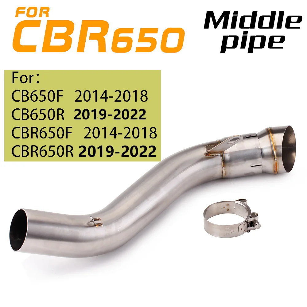 

Used mid slide in link exhaust pipe for motorcycle CB650F (2014-2018) CB650R (2019-2022)