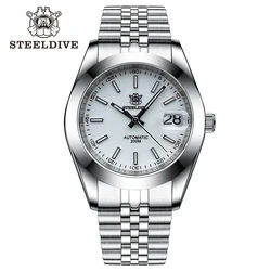 STEELDIVE Diver Watch 1934 Retro Water Ghost Sapphire NH35 Men Automatic Mechanical Watches 20Bar Waterproof Luminous