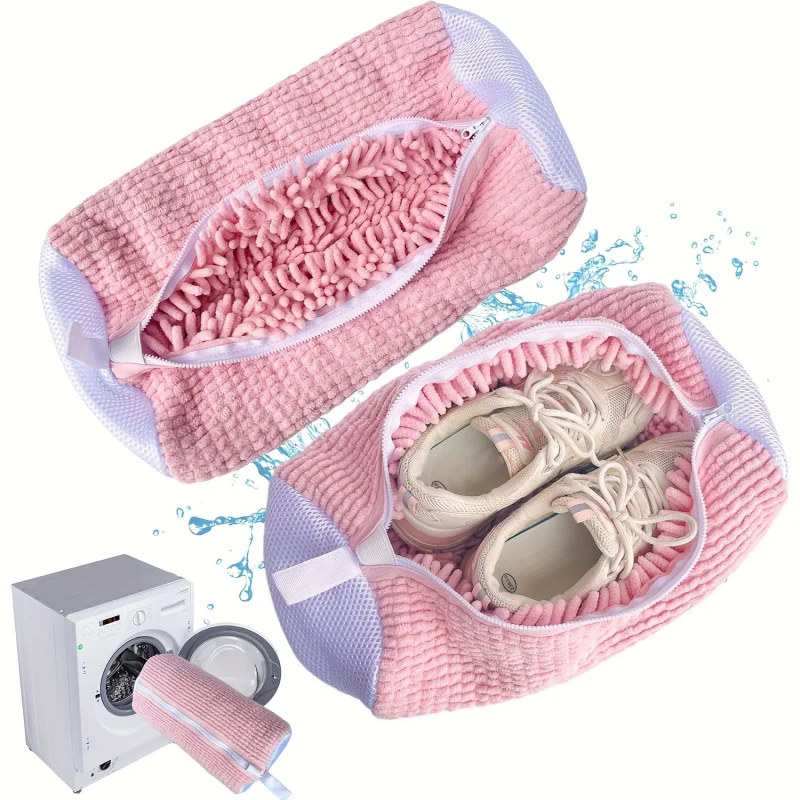 All-Purpose Machine Wash Shoe Bag with 360 °   Soft Brush Cleaning, Laundry Bags