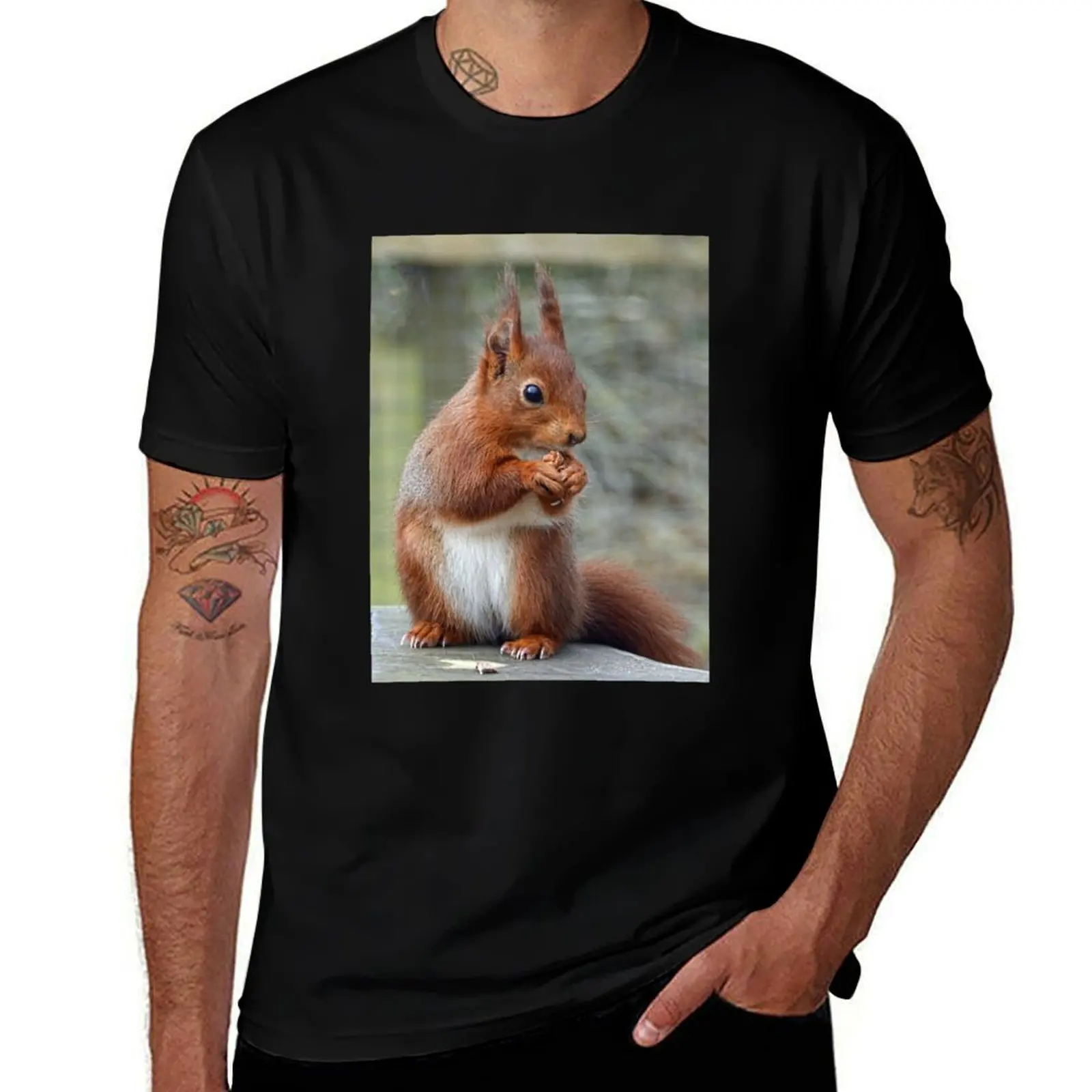 Yum a Walnut........Devon UK T-Shirt Casual Simple Design Short Sleeve Shirt