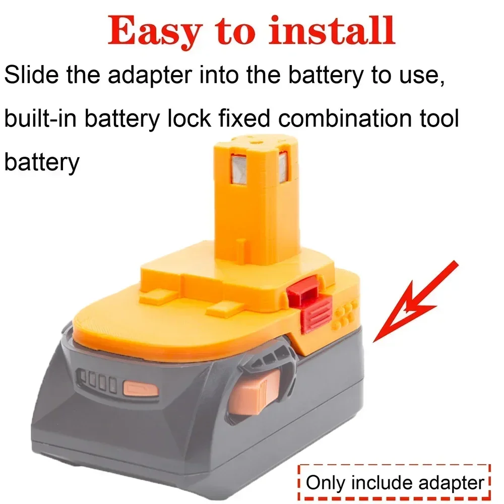 Imagem -02 - para Aeg Ridgid 18v para Ryobi 18v Li-ion Bateria Ferramenta Elétrica Adaptador de Bateria Adaptador-acessórios de Ferramenta Elétrica sem Bateria