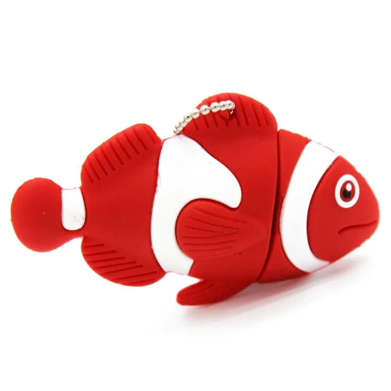 Cute cartoon animal fish Usb flash drive memory Stick pen drive pendrive 4GB 8GB 16GB 32GB 64GB U disk