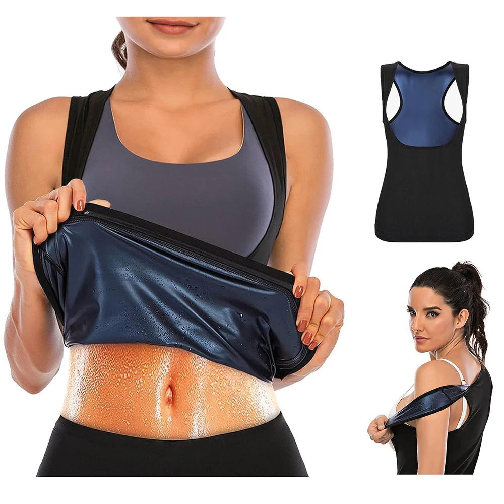 ZHUOHUA Sweat Vest Premium Sauna Tank Top For Women, Slimming Sauna Shirt For Women, Sweat Vest for Workouts