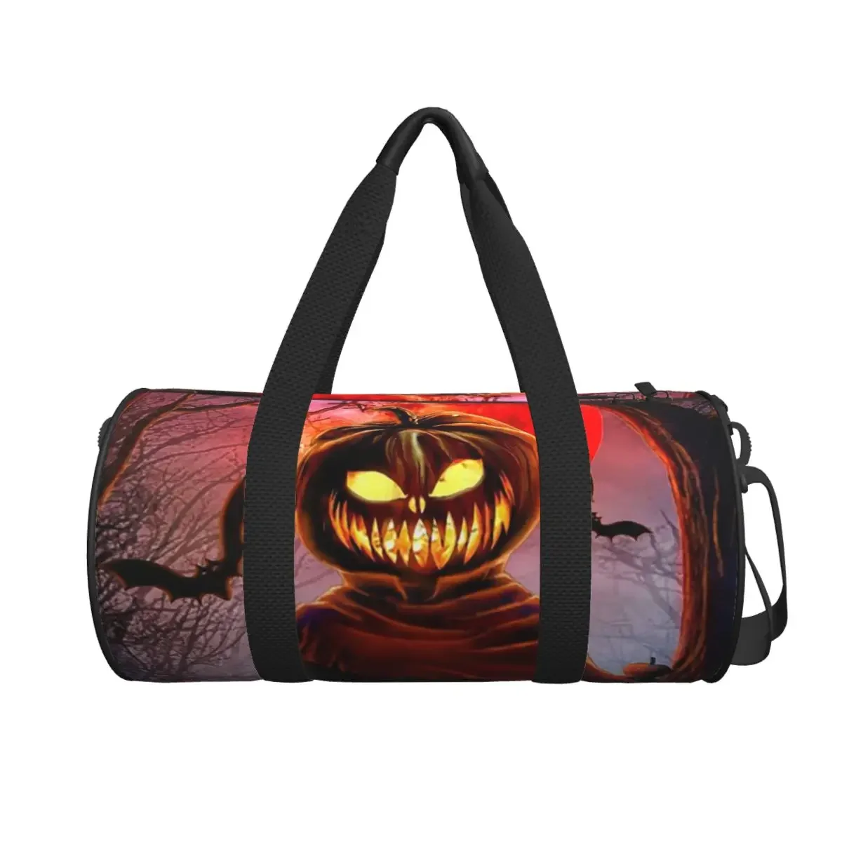 

Halloween Pumpkin Scarecrow Large Duffle Gym Bag Multi-Functional Duffle Travel Bags Handbags Fitness bag