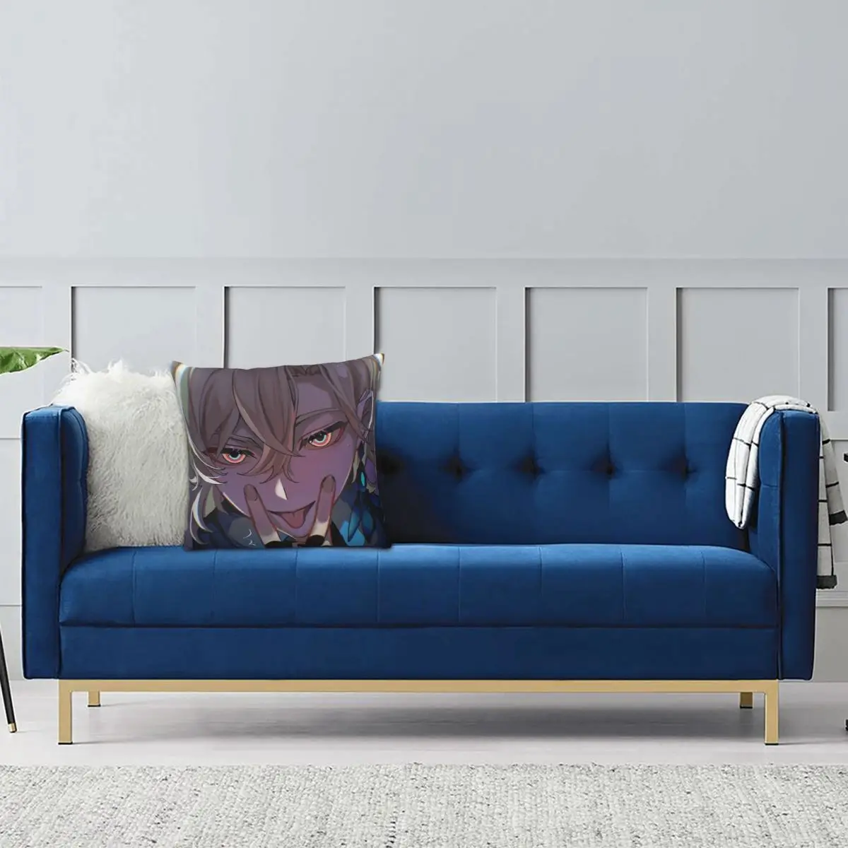 Game Honkai Star Rail Aventurine Square Pillowcase Pillow Cover Cushion Zip Decorative Comfort Throw Pillow for Home Car