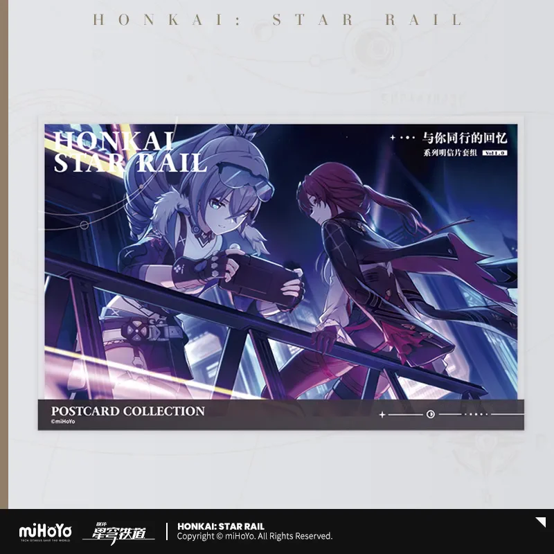 Cosmile Official Game Honkai: Star Rail Postcard Photo Newspaper Collection Paper Gift Card 34pcs Anime Cosplay Christmas Gift ﻿