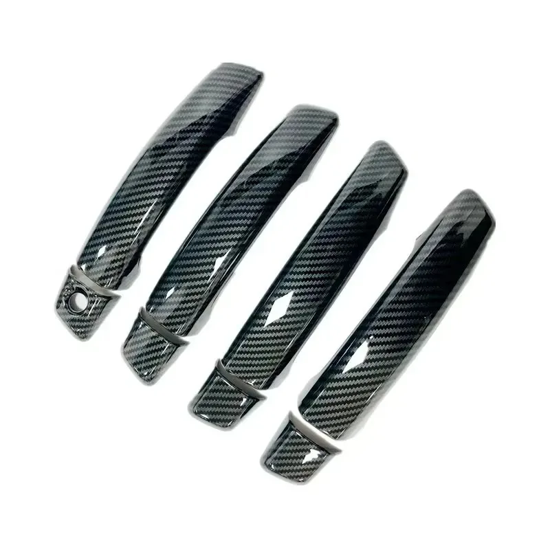 

New for Car Exterior Door Handle Door Cover Trim for Carbon Fiber ABS Decals Auto Accessories for A3 8V 2014-2018