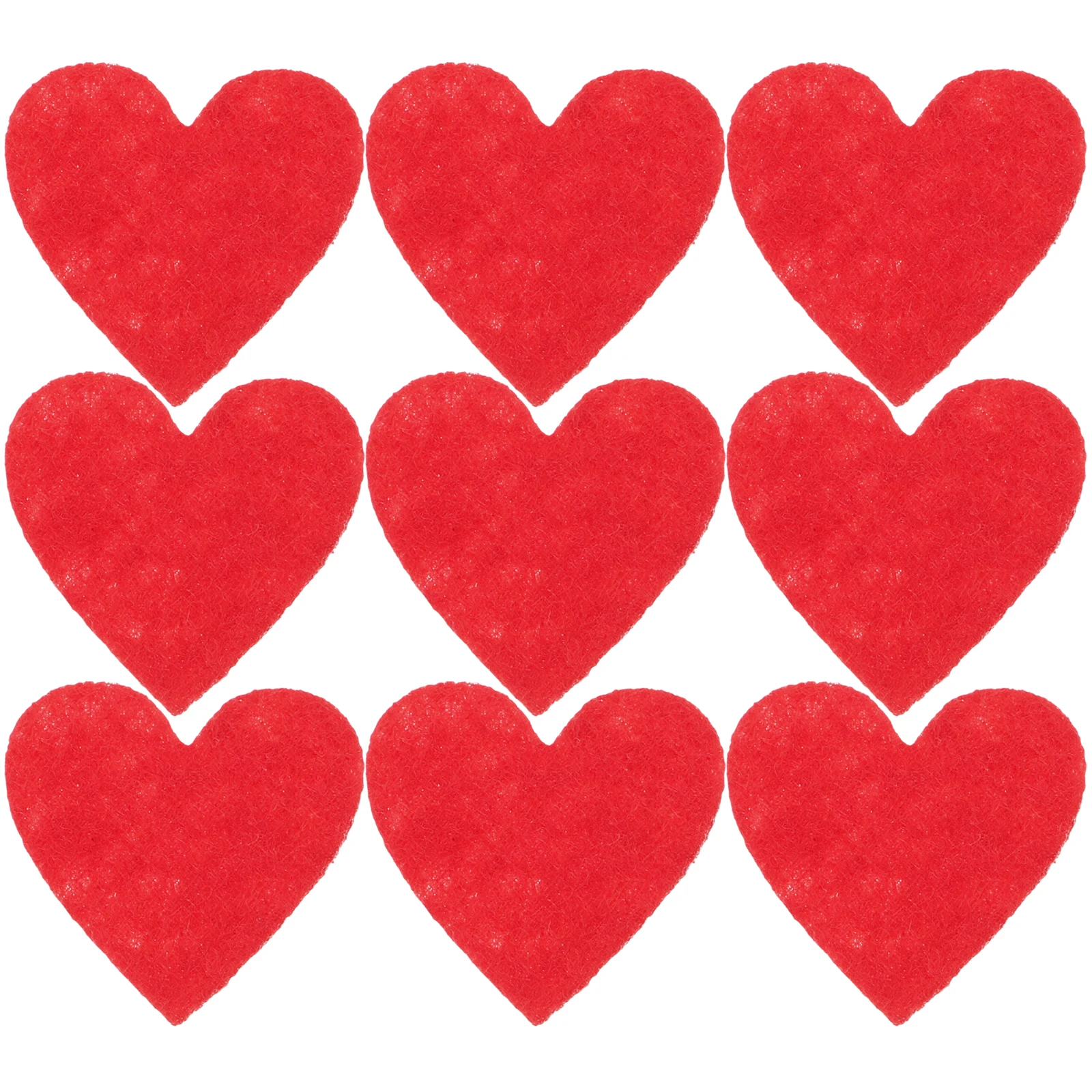 Patchs de bricolage en feutre cœur élégant, 200 pièces, pour coudre des appliques, accessoires de cheveux, décoration