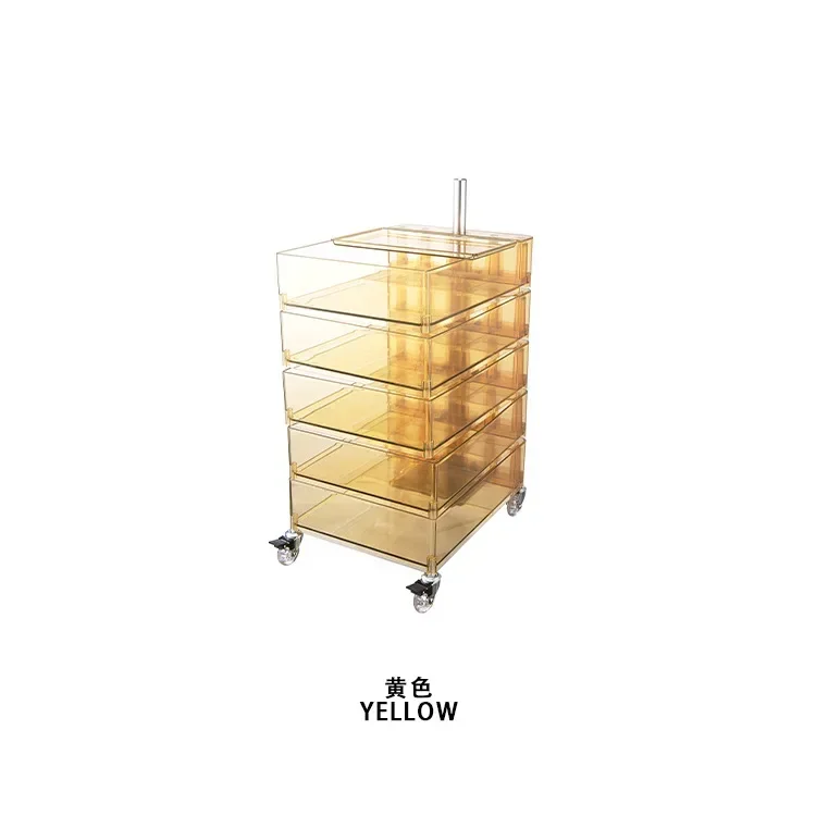 360 rotating bedside table, bedroom ins wind cosmetic storage, removable shelf cabinet