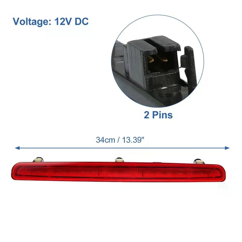 Third Brake Light For VW Transporter T5 2003-2015 7E0945097A LED High Level Mount Additional Rear Tail Stop Signal Warning Lamp