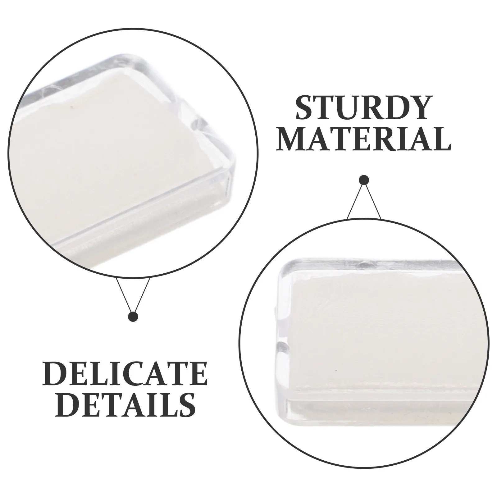 100Pcs Peel Stick Double Layer Label Holders Clear Plastic Nameplate Holders Desk Sign Frame Self Adhesive Shelf Edge Labels