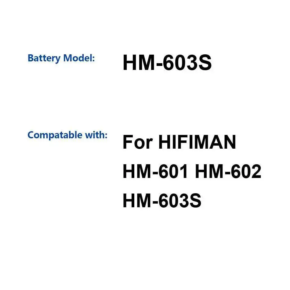 

Аккумулятор мобильного телефона для Hifiman HM-601 HM-602 HM-603S Надежная мощность 3200 мАч