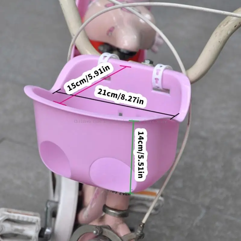 Pluszowy kosz do przechowywania fotelika rowerowego dla lalek dla rowerów dziecięcych z bezpiecznym montażem i zabawą w rowerowe