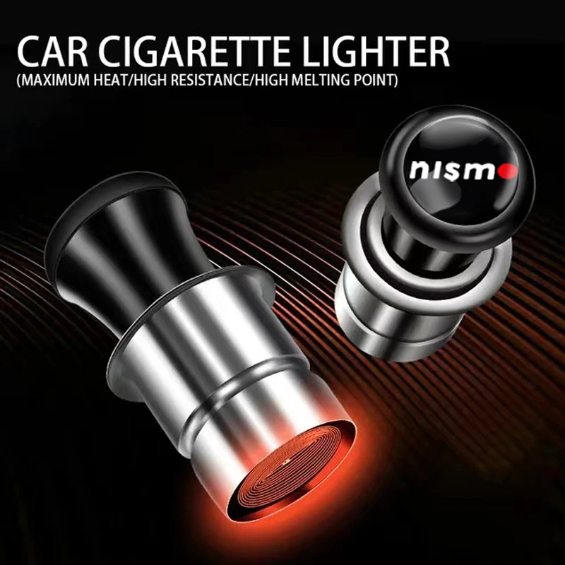 Car Windproof Flameless Cigarette Lighter Power Socket Plug Cigar Lighter For NissanTiida Teana Skyline Juke X-trail Almera