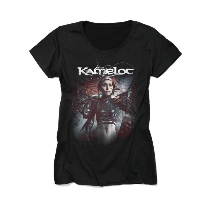 Kamelot Dark Asylum Band T-Shirt Baumwolle Grafik-T-Shirt Herren Damen Sommer Streetwear – Detail 2