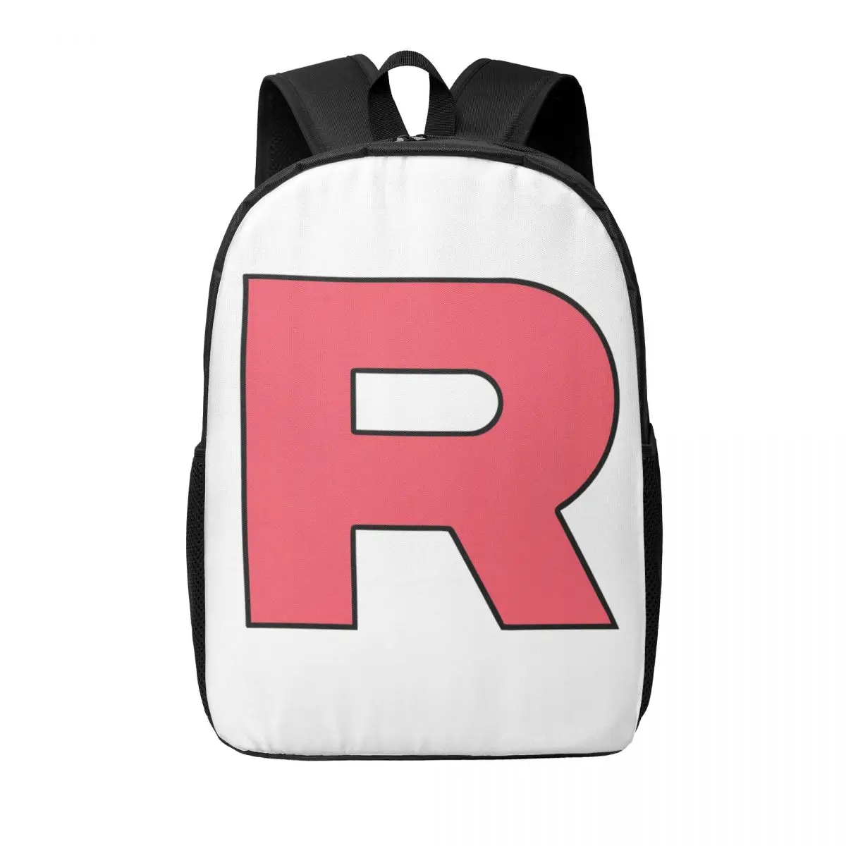 

Letter R Team Rocket Logo Woman Backpacks Boys Girls Bookbag Students School Bags Portability Travel Rucksack Shoulder Bag