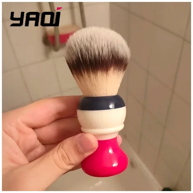 YAQI Shaving Brush 24MM Synthetic Knots Resin Handle for Perfect Beard Care for Men's Grooming Essential 2026
