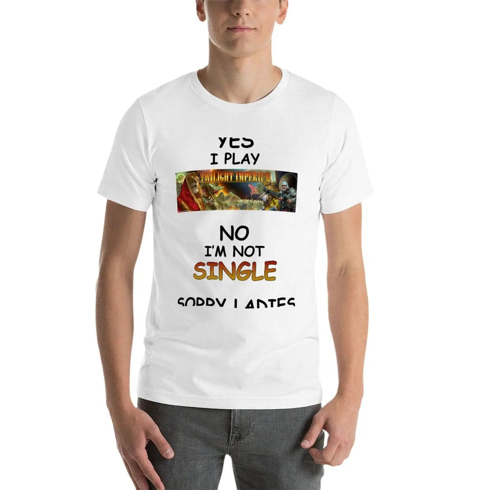 نعم، أنا ألعب تي شيرت Twilight Imperium تي شيرت أنيمي تي شيرت قطني كبير الحجم تي شيرت عالي الجودة