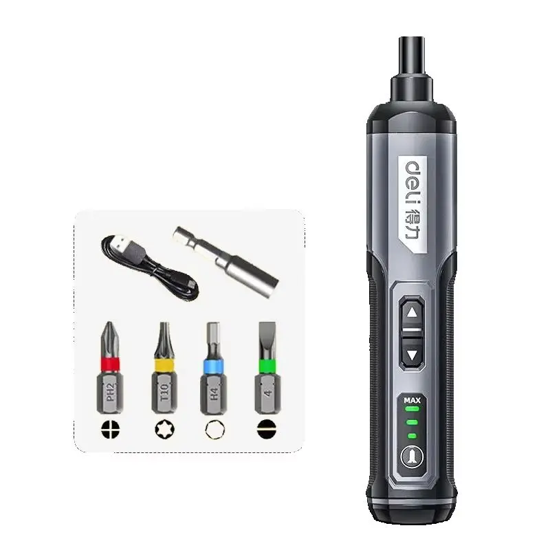 Cordless Electric Screwdriver Rechargeable 2000mah Lithium Battery Mini Drill 4V Power Tools Set Household Maintenance Repair