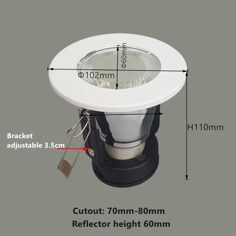 Recessed Ceiling Bathroom Downlight Kit 2.5\