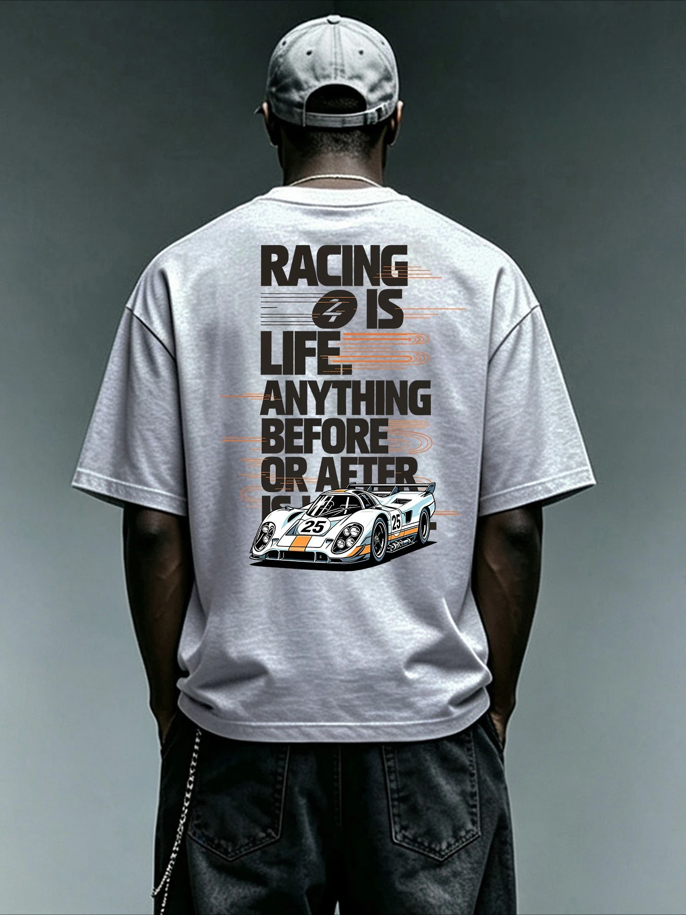 2026 New Features unique modern‑style print of vintage classic street racing car, retro motorsport aesthetic for auto fans.