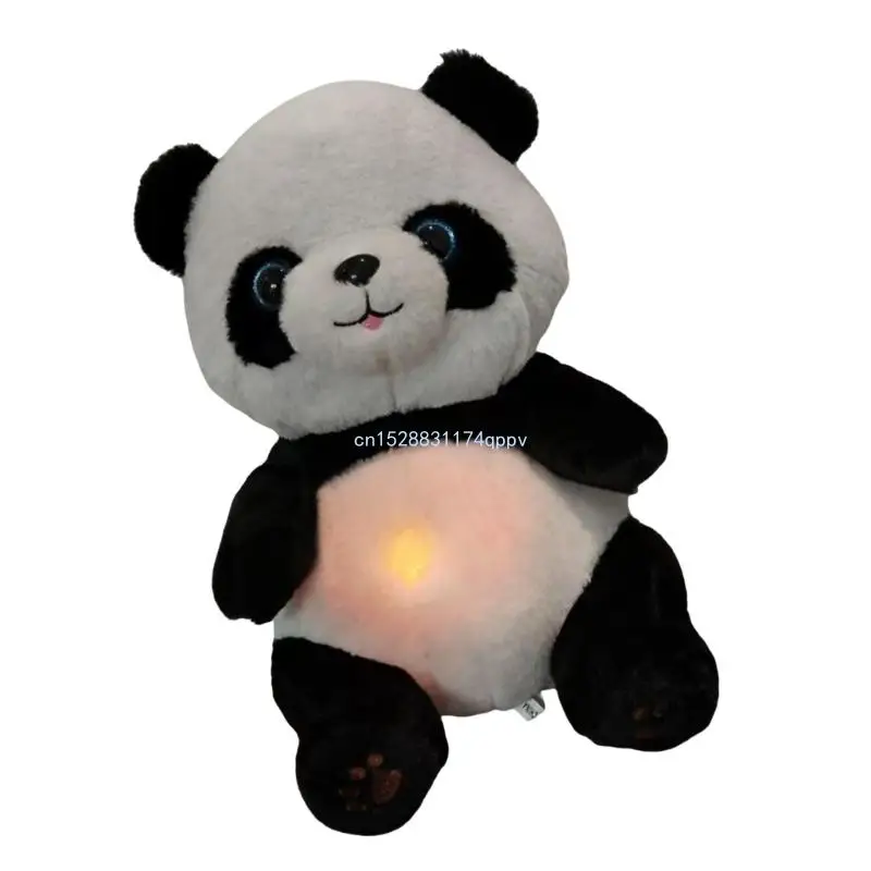 Practical Baby Sleep Panda Toy with Breathing Motion and Soothing Light Dropship